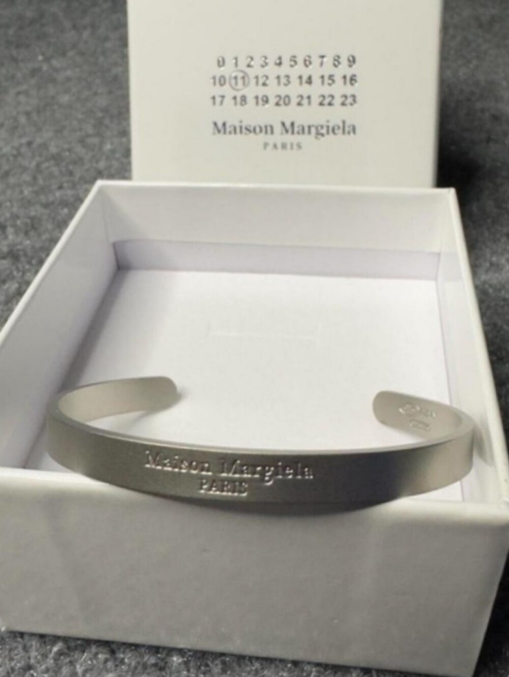 Maison Margiela Sterling Silver Cuff Bracelet